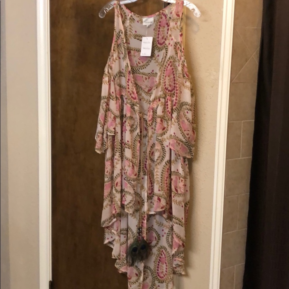 Cold Shoulder Kimono/Duster